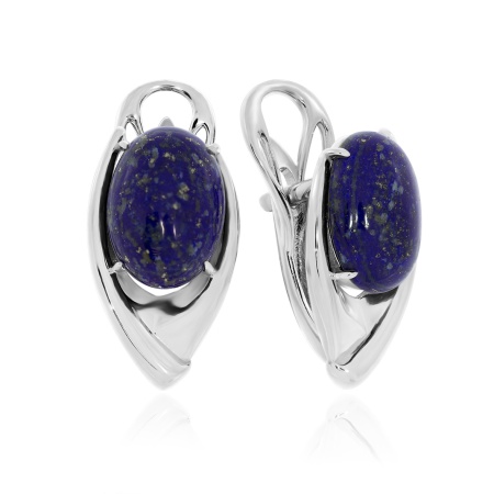 Купить оптом серьги из серебра с лазуритами 2340472361 от Krasnoe