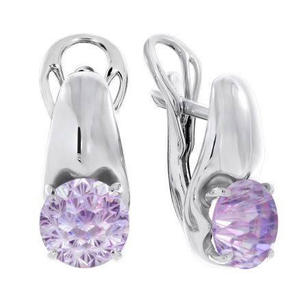 Купить оптом серьги из серебра с фианитами 2340201115-84 от Krasnoe