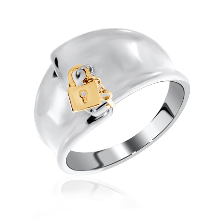 Купить оптом кольцо из серебра с фианитом 1350201735л-2 от Krasnoe