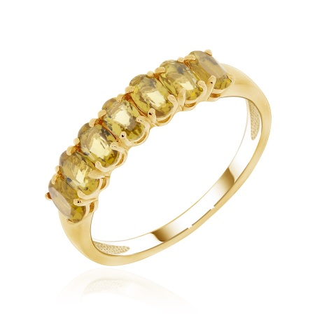 Купить оптом кольцо из серебра с цитринами 1320111723 от Krasnoe