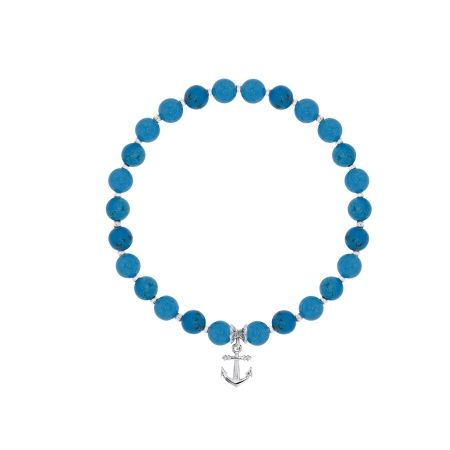 Купить оптом браслет из серебра с бирюзой и бирюзой 4340316420 от Krasnoe