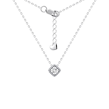 Купить оптом колье из серебра с фианитами 8340201875л-3-40 от Krasnoe