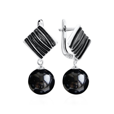 Купить оптом серьги из серебра с агатами 2348391393-20 от Krasnoe