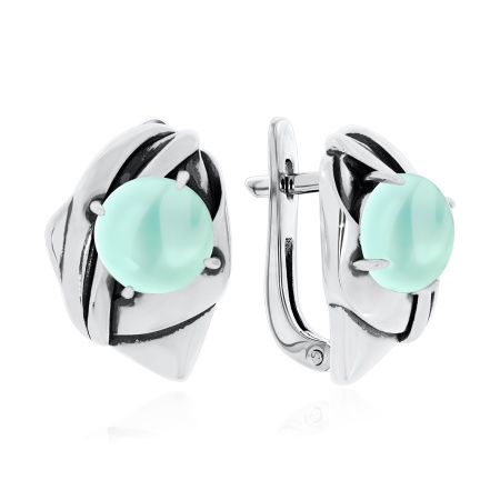 Купить оптом серьги из серебра с агатами 2310392363-61 от Krasnoe