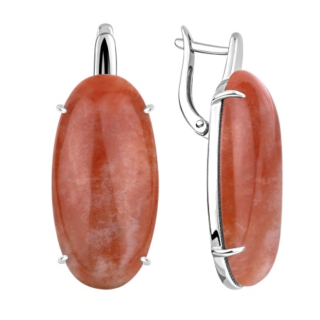 Купить оптом серьги из серебра с халцедонами 2340605044-30 от Krasnoe