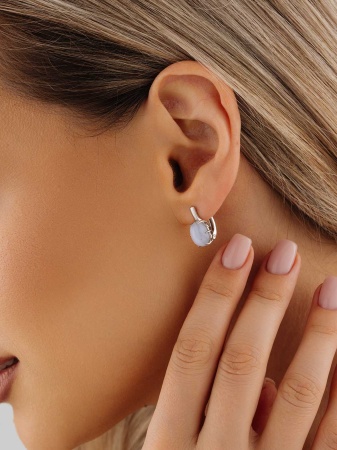 Купить оптом серьги из серебра с агатами 2340395771-9 от Krasnoe