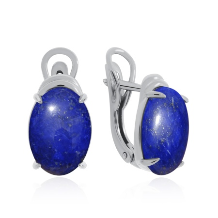 Купить оптом серьги из серебра с лазуритами 2340471794 от Krasnoe