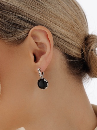 Купить оптом серьги из серебра с агатами 2310395793-20 от Krasnoe