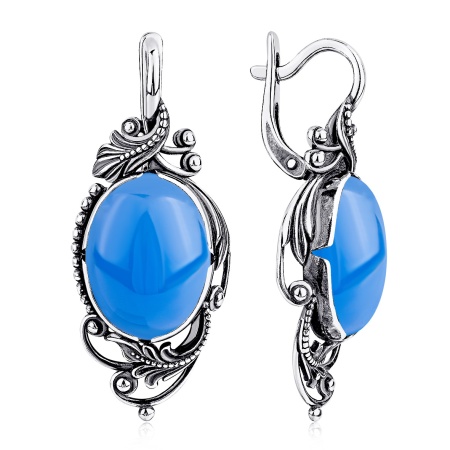 Купить оптом серьги из серебра с агатами 2310395097-70 от Krasnoe