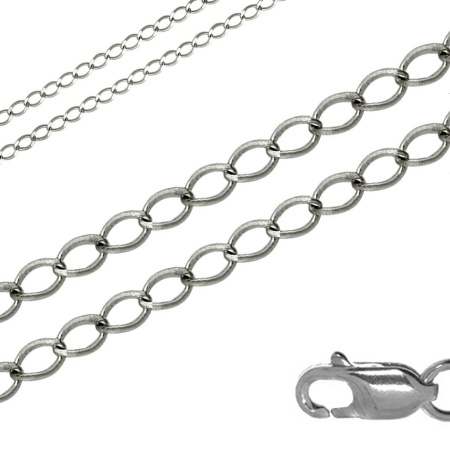 Купить оптом цепь из серебра без вставок 365906022055 от Krasnoe