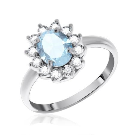 Купить оптом кольцо из серебра с фианитами 1340200216л-71 от Krasnoe