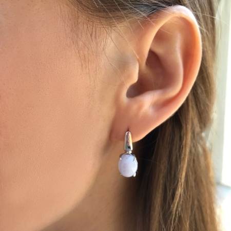 Купить оптом серьги из серебра с агатами 2340390045-84 от Krasnoe