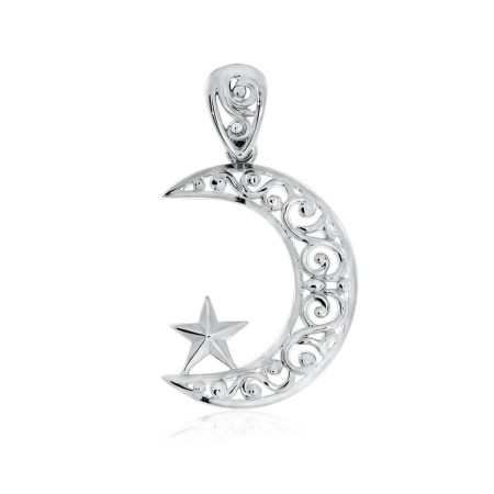 Купить оптом подвеска из серебра без вставок 3340400356 от Krasnoe