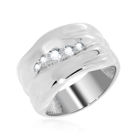 Купить оптом кольцо из серебра с фианитами 1340201156 от Krasnoe