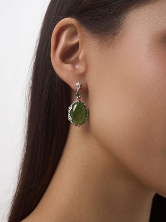 Купить оптом серьги из серебра с агатами 2340395729-60 от Krasnoe