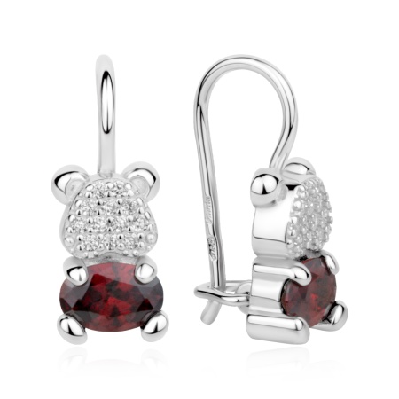 Купить оптом серьги из серебра с фианитами 2340206512л-31 от Krasnoe
