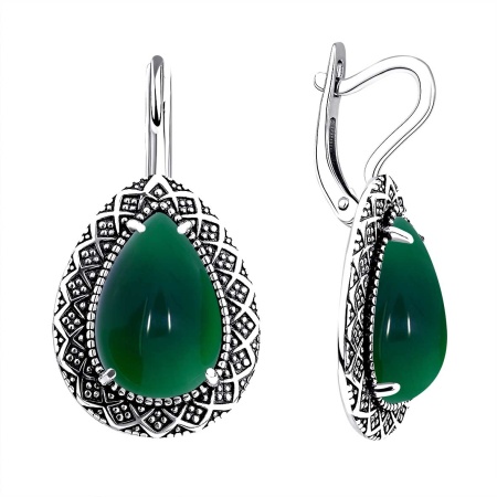 Купить оптом серьги из серебра с агатами 2310395062-60 от Krasnoe