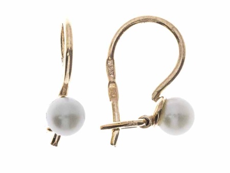 Купить оптом серьги из серебра с жемчугами 3242014430 от Krasnoe