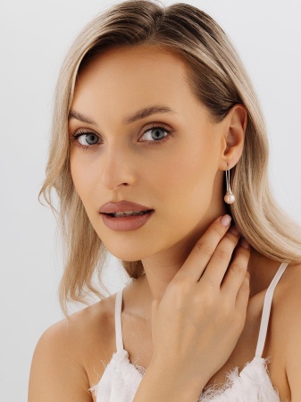 Купить оптом серьги из серебра с жемчугами 2340244211-46 от Krasnoe