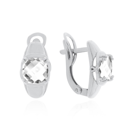 Купить оптом серьги из серебра с хрусталём 2340521537 от Krasnoe