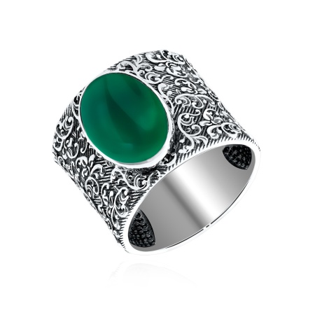 Купить оптом кольцо из серебра с агатом 1310391371-60 от Krasnoe