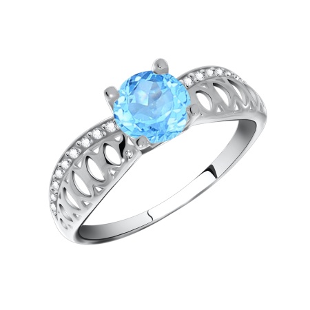 Купить оптом кольцо из серебра с фианитами 1340200196-70 от Krasnoe