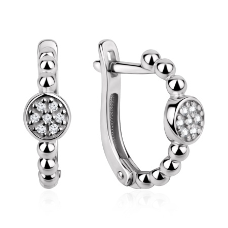 Купить оптом серьги из серебра с фианитами 2340205631л от Krasnoe