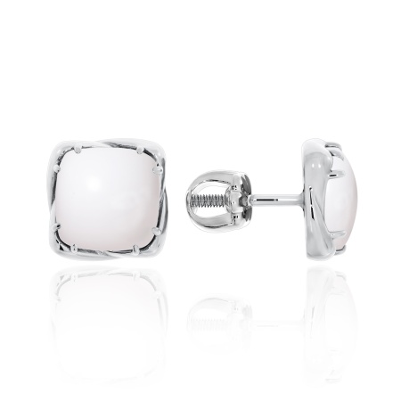 Купить оптом пусеты из серебра с агатами 2340391216-10 от Krasnoe