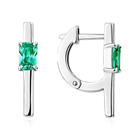 Купить оптом серьги из серебра с ситаллами 2340885889-64 от Krasnoe