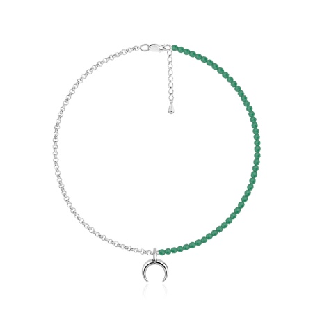 Купить оптом колье из серебра с агатами 8340395648-4-40-60 от Krasnoe