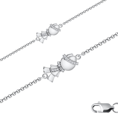 Купить оптом браслет из серебра с фианитами 4340200400-19 от Krasnoe