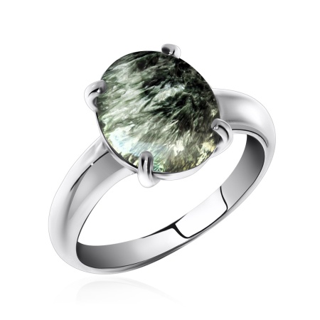 Купить оптом кольцо из серебра с серафинитом 1340920137 от Krasnoe