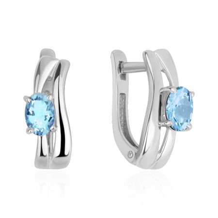 Купить оптом серьги из серебра с топазами 2340075500 от Krasnoe