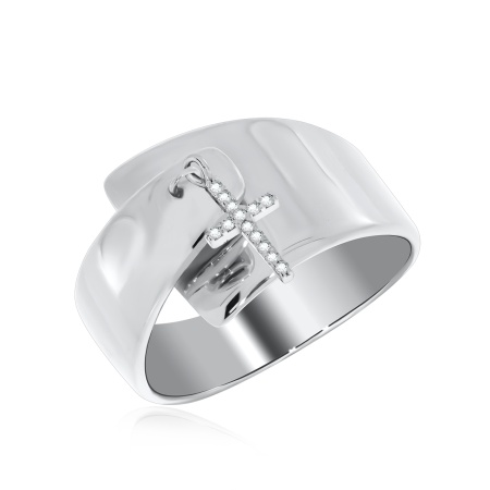 Купить оптом кольцо из серебра с фианитами 1340201732л-6 от Krasnoe