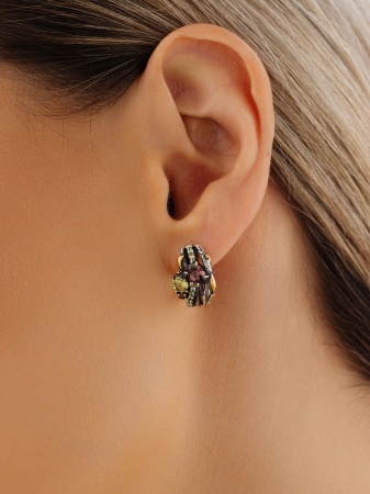 Купить оптом серьги из серебра с ситаллами 2317С32120л-51 от Krasnoe