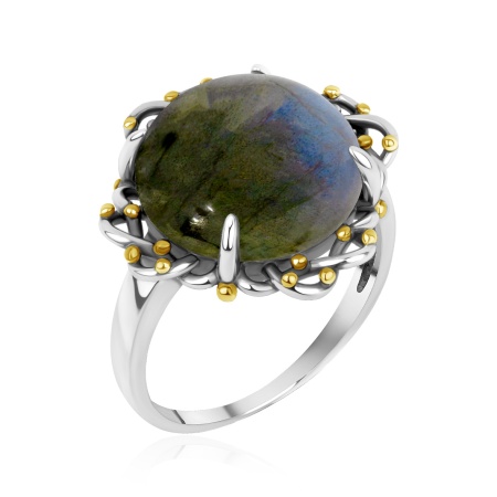 Купить оптом кольцо из серебра с лабрадоритом 1317Л05326 от Krasnoe
