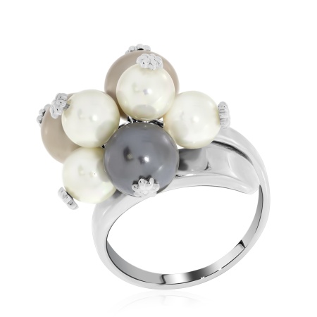 Купить оптом кольцо из серебра с жемчугами 1340241288-29 от Krasnoe