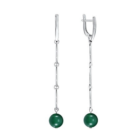 Купить оптом серьги из серебра с агатами 2340390748-60 от Krasnoe