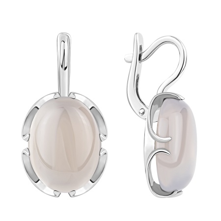 Купить оптом серьги из серебра с агатами 2340395133-21 от Krasnoe