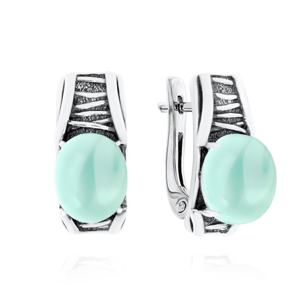 Купить оптом серьги из серебра с агатами 2310391756-61 от Krasnoe