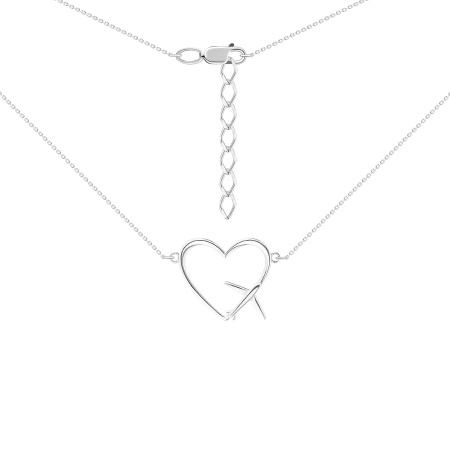 Купить оптом колье из серебра без вставок 8340405656-9-40 от Krasnoe