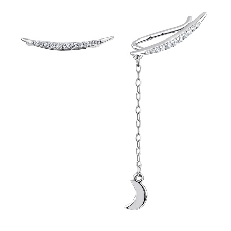 Купить оптом серьги из серебра с фианитами 2340204903л-10 от Krasnoe