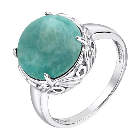 Купить оптом кольцо из серебра с амазонитом 1340375138 от Krasnoe