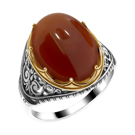 Купить оптом кольцо из серебра с агатом 1317395117-40 от Krasnoe