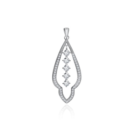 Купить оптом подвеска из серебра с фианитами 3340200766л от Krasnoe