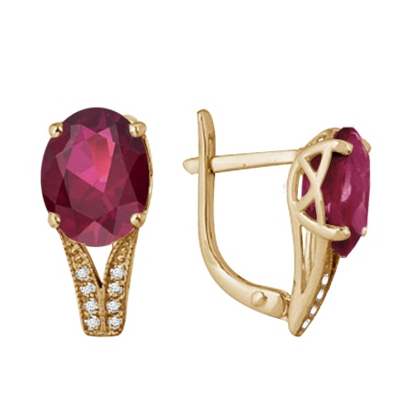 Купить оптом серьги из серебра с кварцем 2F994269-33 от Krasnoe