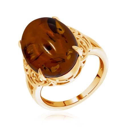 Купить оптом кольцо из серебра с янтарём 1320480968 от Krasnoe