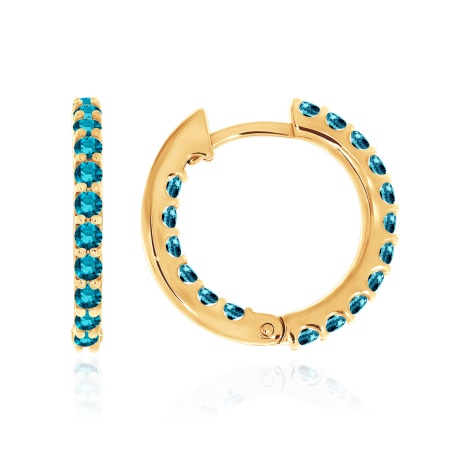 Купить оптом серьги из серебра с топазом 2320071315-76 от Krasnoe