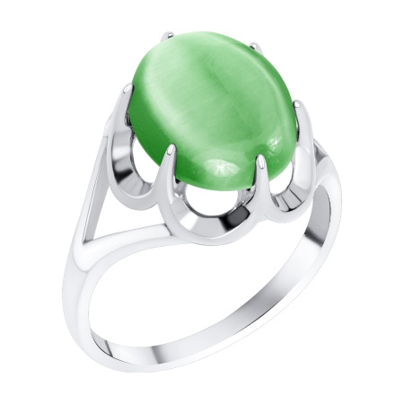 Купить оптом кольцо из серебра с кошачий глазом 1340265799-60 от Krasnoe