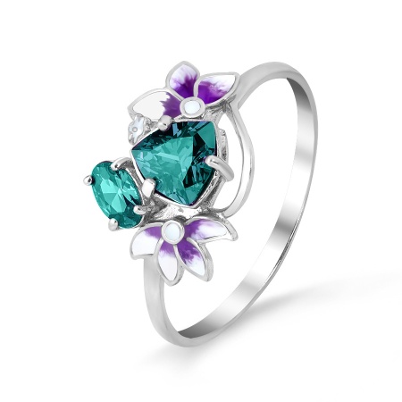 Купить оптом кольцо из серебра с топазами 3647003988-7 от Krasnoe